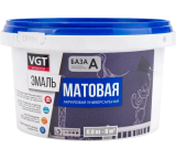 Эмаль ВД-АК-1179 универсальная матовая база А супербелая 1,5кг ведро по 6шт
