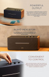 Беспроводная колонка Edifier D12, AUX, Line in, R/L (treble): 15W+15W , R/L (mid-range and bass): 20W+20W , Пульт управления, МДФ, Коричневый