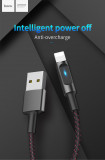 HOCO cable U47 Essence core USB-Lightning для передачи данных и зарядки, интеллектуальное отключение питания, 2.4А, 1.2m, blue