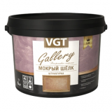 Штукатурка фактурная "Мокрый шелк" серебристо-белая №1 (SJ-304) база 6кг