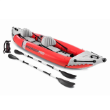  Надувная байдарка "Excursion Pro K2" 384х94х46см, алюм.вёсла 218см, насос 68605, до 180кг (68309)