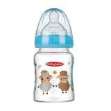 Детская Pyrex бутылочка для молока ортодонтическая термостойкая 120м