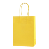Подарочный пакет из крафт-бумаги с ручками 21x15x8 см