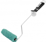 Валик-мини DECOR black white микрофибра премиум 100 мм 2к ручка ворс 12мм 909-7110