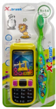 Детская зубная щетка X_brush с игрушкой (телефон) 3-14 лет